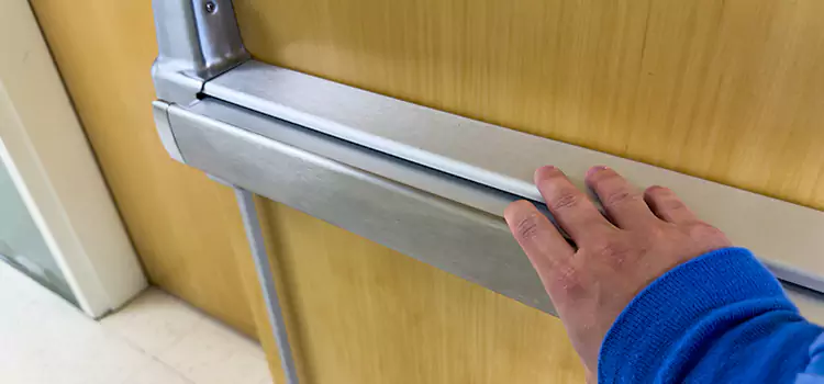 Installing a Push Bar on a Door Kenmore